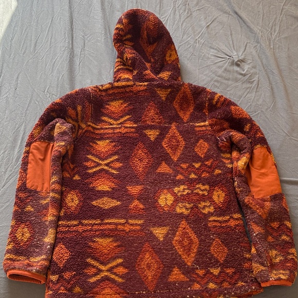 The North Face quarter Zip Up Sweater - Orange and Brown - Picture 4 of 4